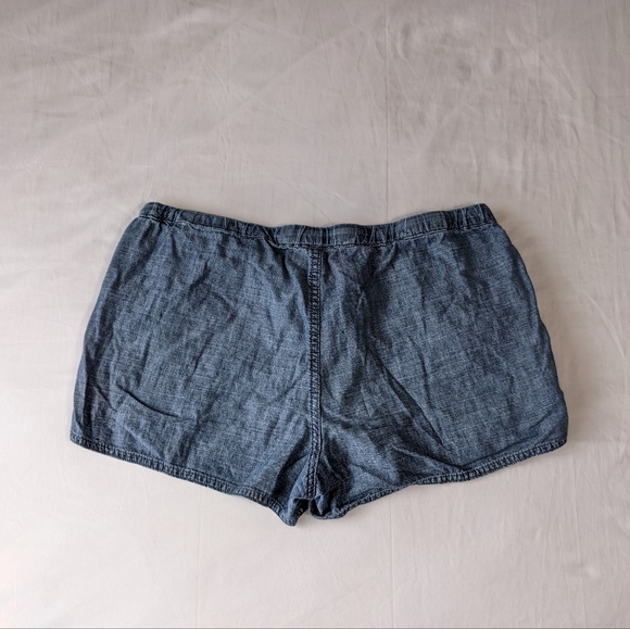 J. Crew Chambray Shorts Size Small Elastic stretch Waist - Picture 8 of 8